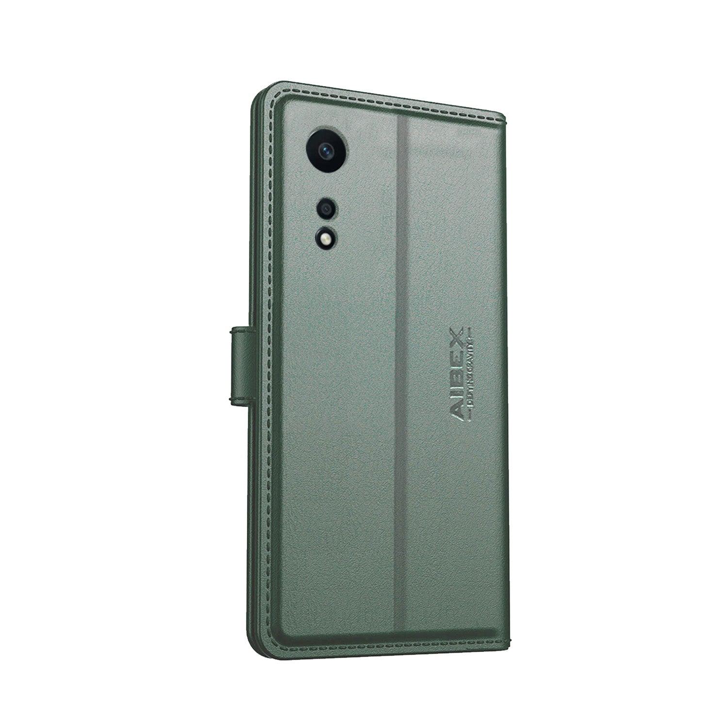 Oppo A58 4G Aibex PU Leather Flip Cover Foldable Stand & Pocket Magnetic Closure - Aibex